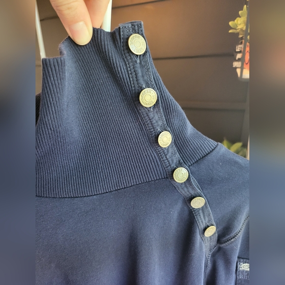 Ralph Lauren Turtleneck Sweater Dress Womens Large Navy Blue - Picture 7 of 8